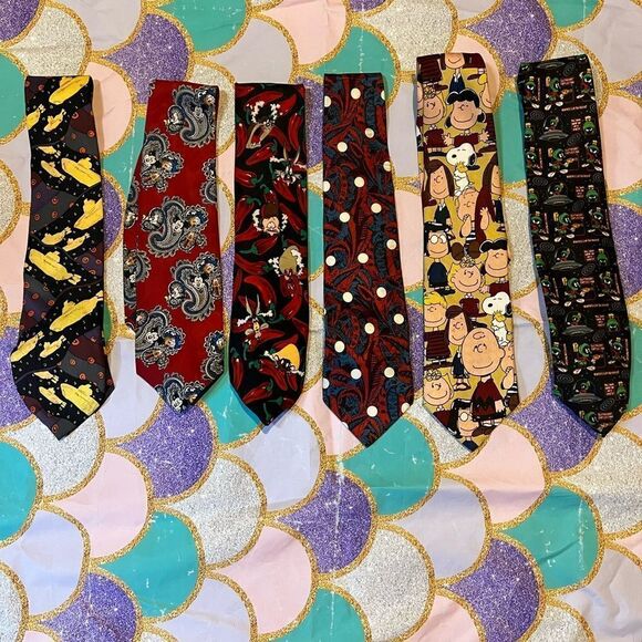 Set of 6 Vintage Ties - Picture 1 of 3